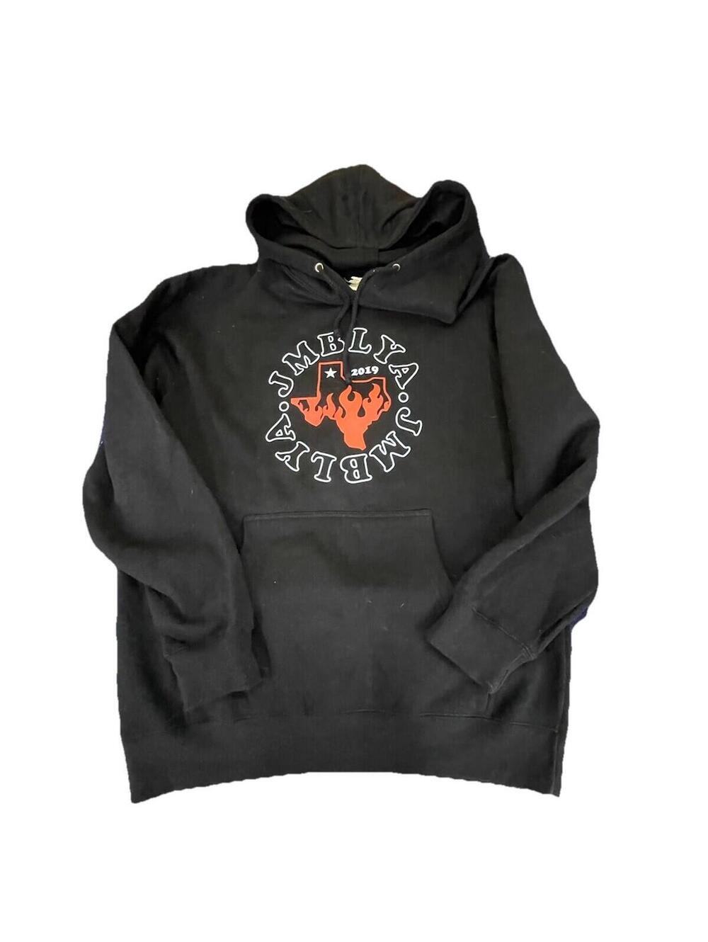 Jmblya Hoodie 2019 Mens M Black Music Festival Rap Hip Hop Travis Scott Band H97